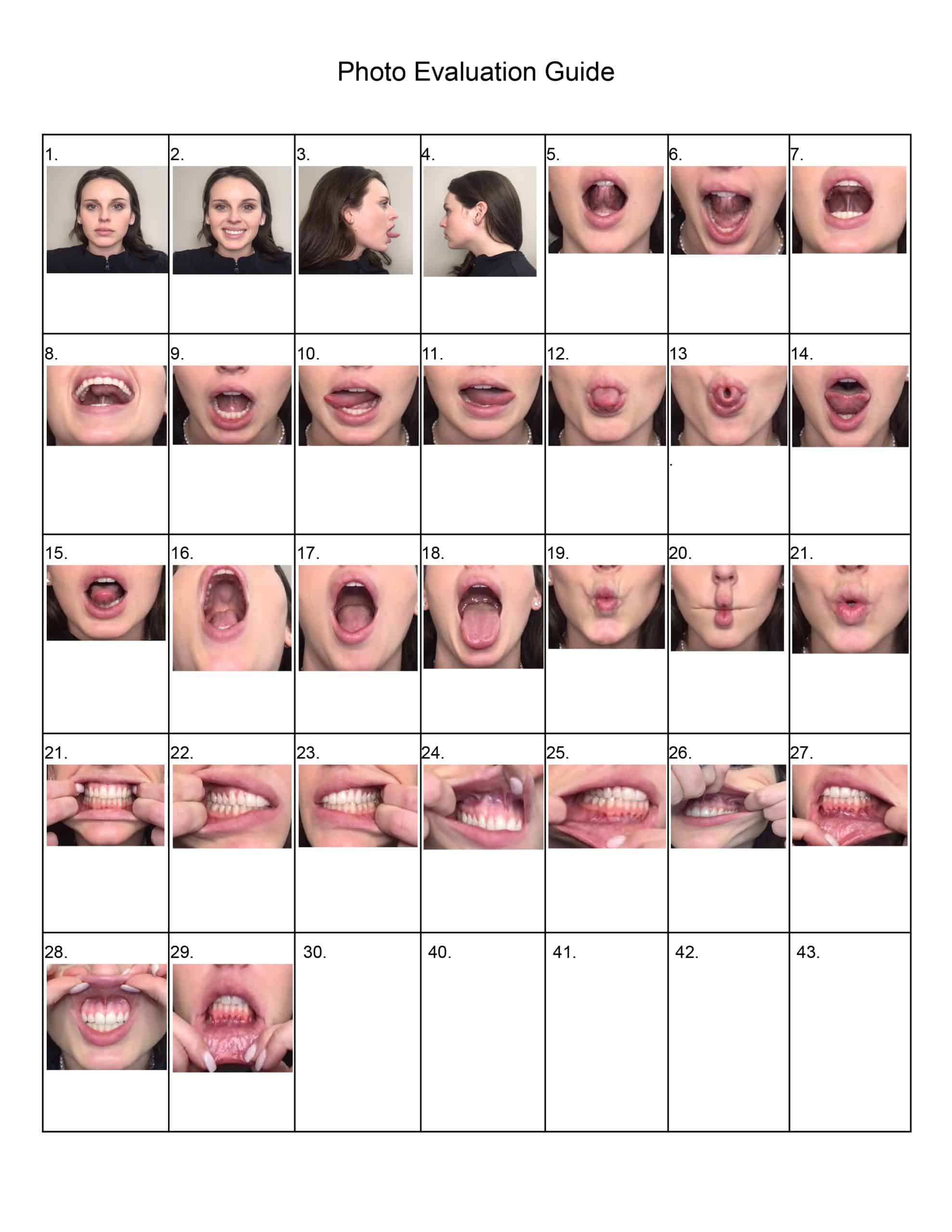 Photo evaluation guide