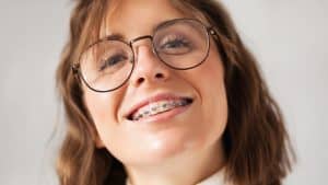 Teenage girl with braces